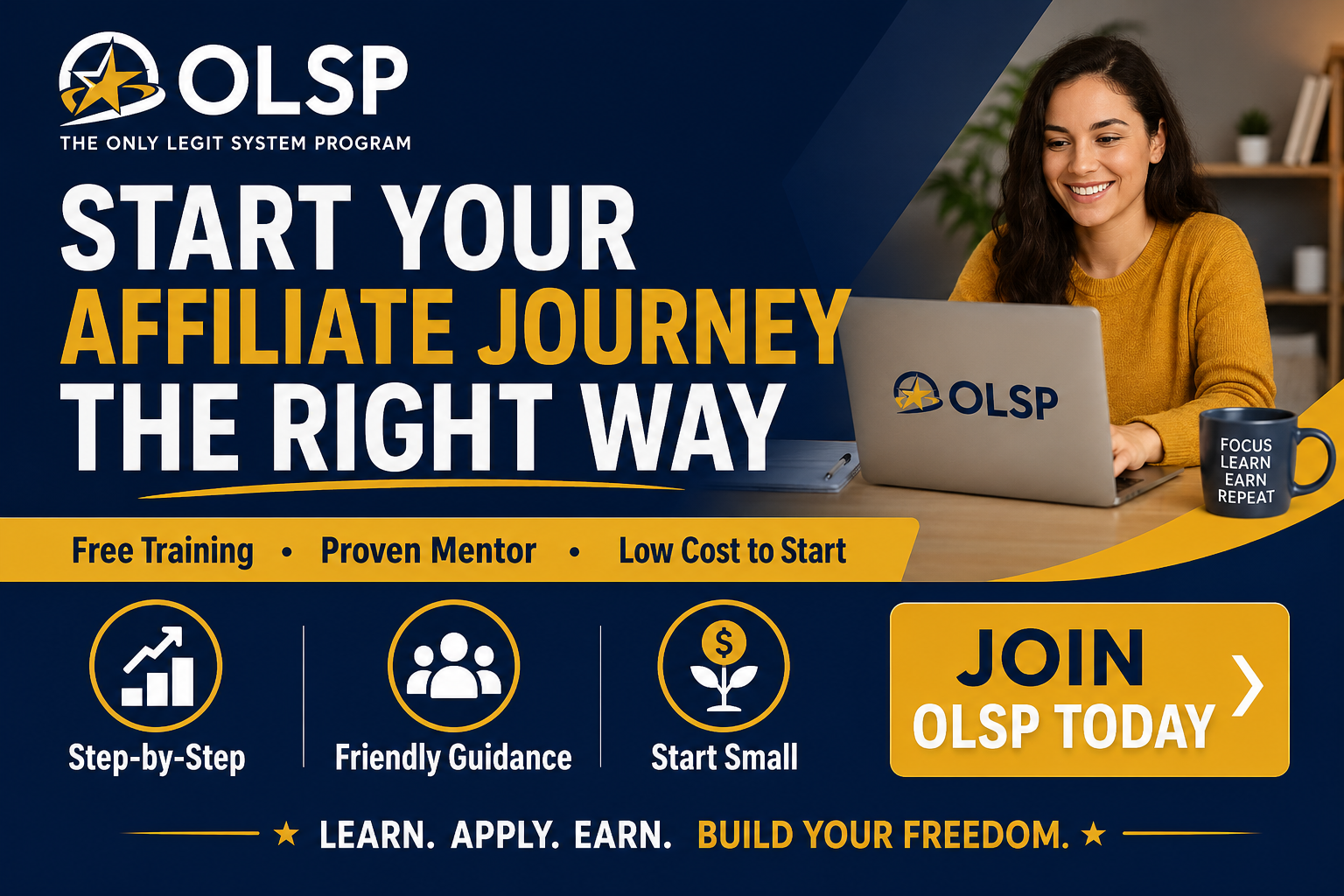 Start your affiliate journey with OLSP