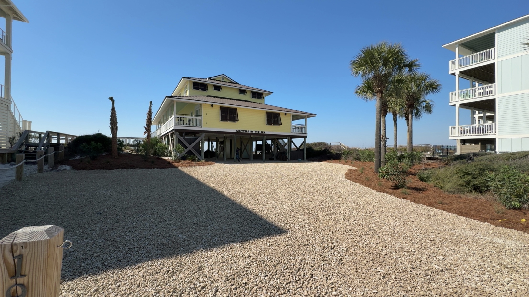 Luxury Florida Gulf Coast beachfront landscaping by Gilbert's Land Development