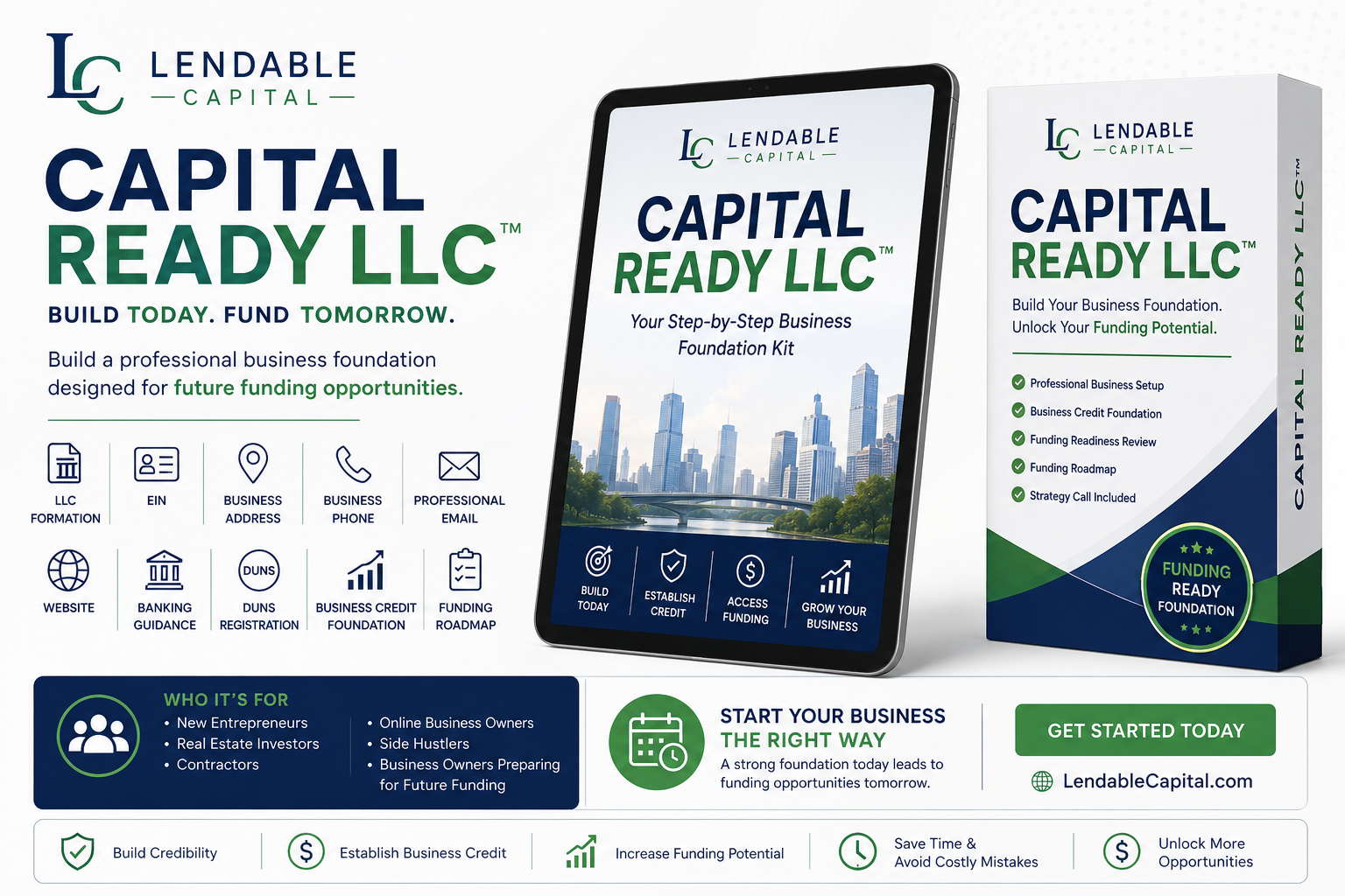 Capital Ready LLC business foundation kit graphic