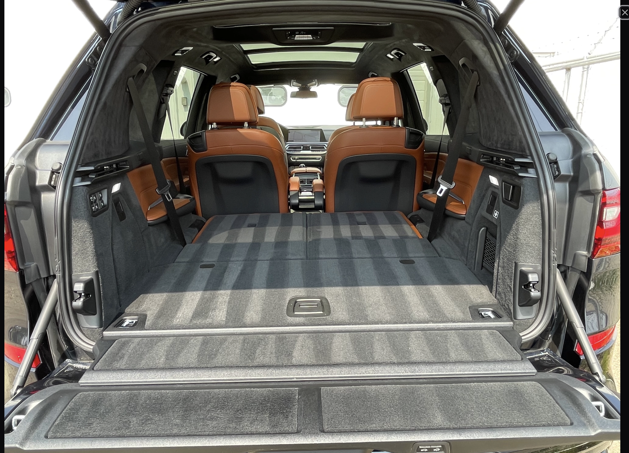 Luxury SUV interior detailing - pristine leather seats and immaculate cabin