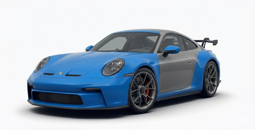 Premium PPF Coupe PPF coverage diagram