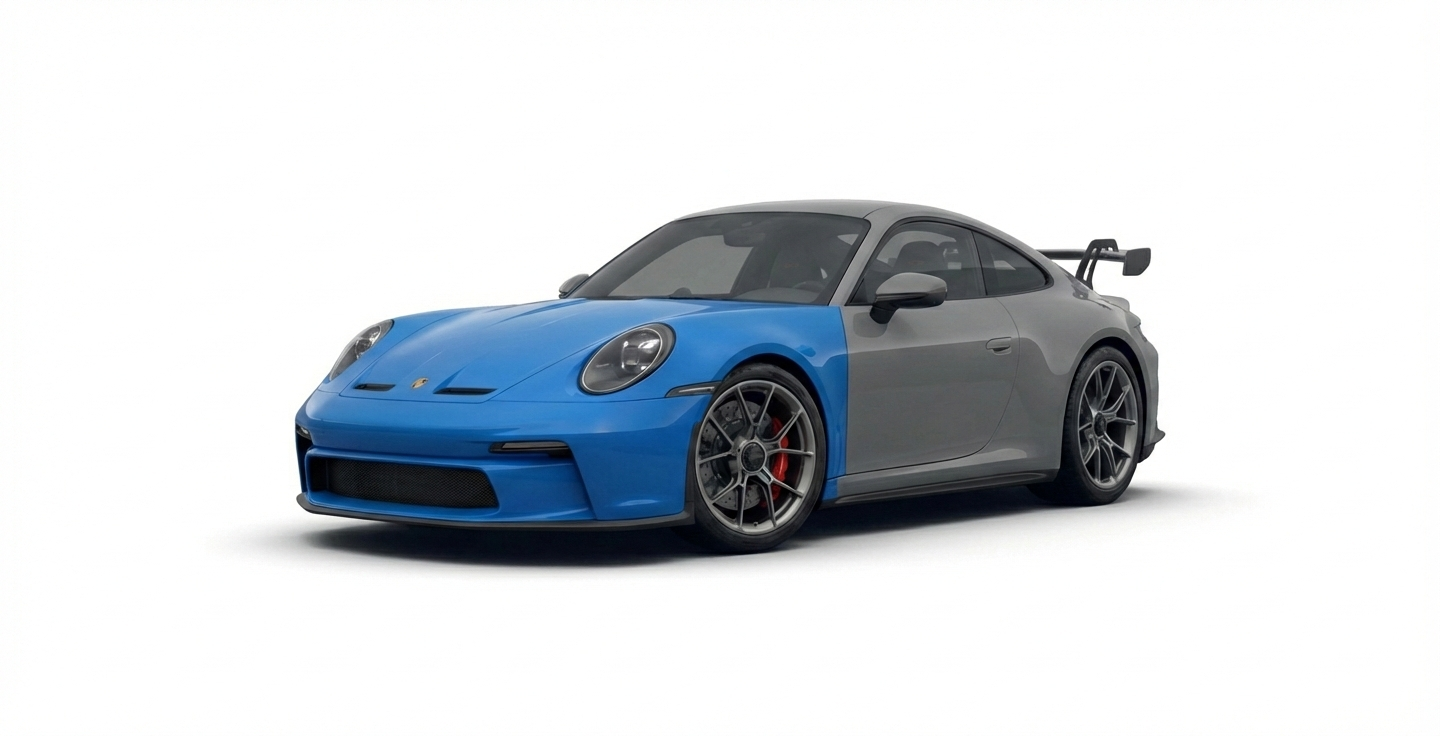 Standard PPF Coupe PPF coverage diagram