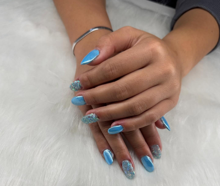 Blue Chrome Glitter