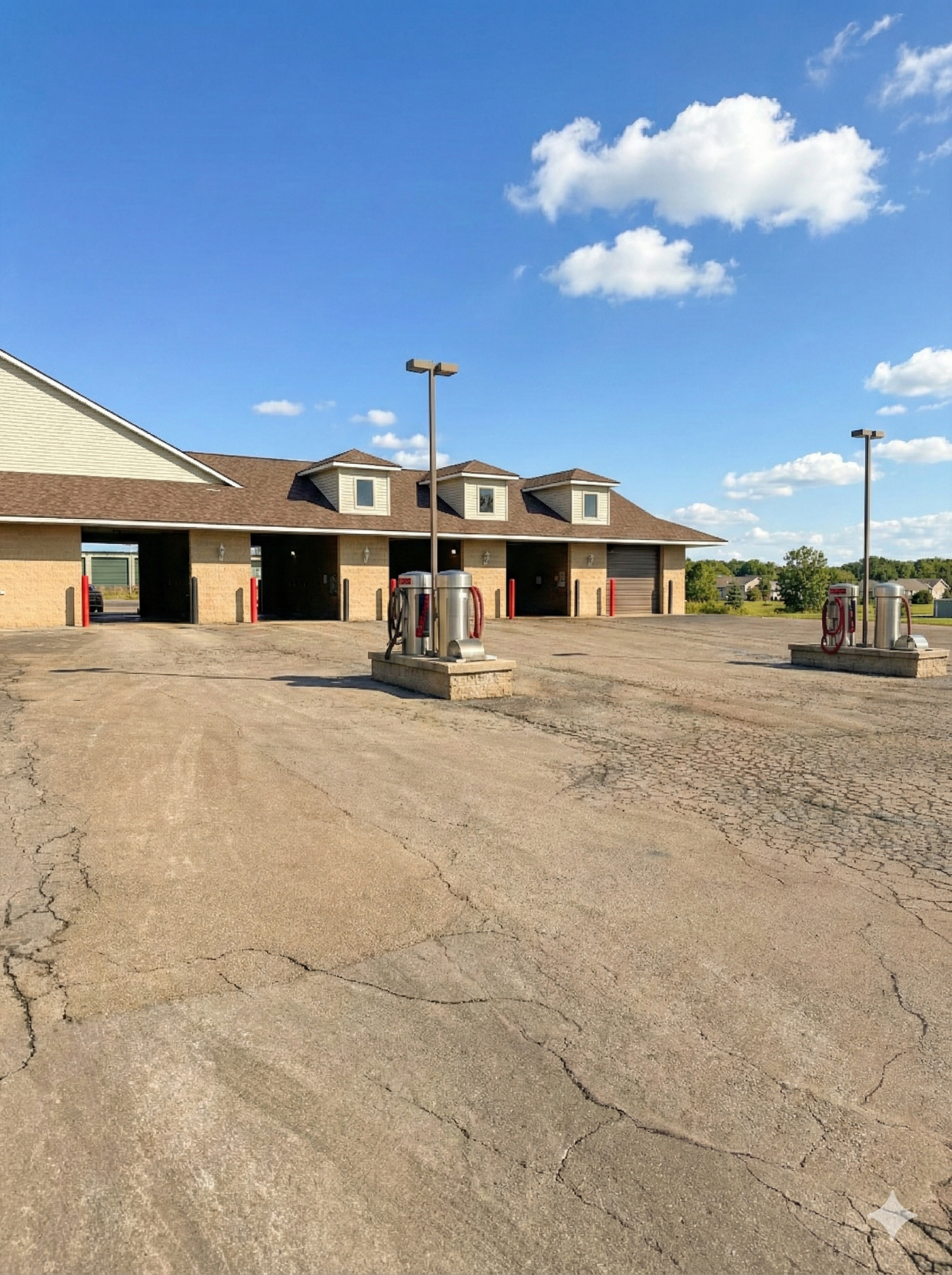 Exterior view of All Seasons Car Wash