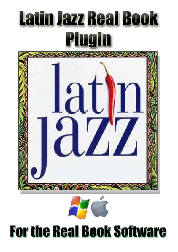Latin Jazz Real Book plugin cover with vibrant percussion artwork