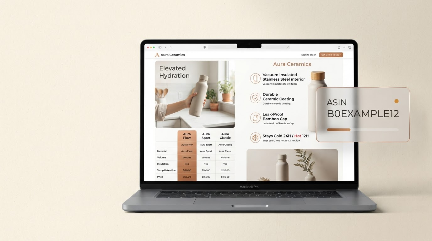 Premium A+ Content generated specifically from an ASIN listing page