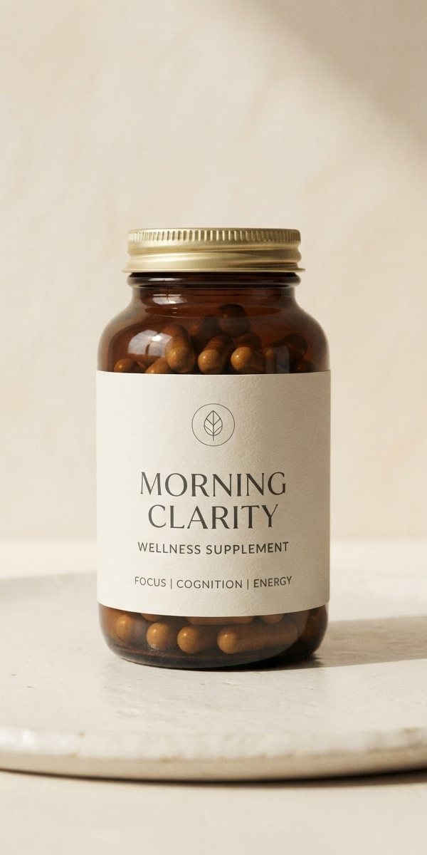 Morning Clarity supplement bottle
