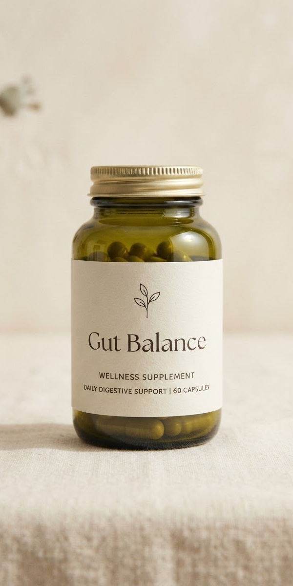 Gut Balance supplement bottle