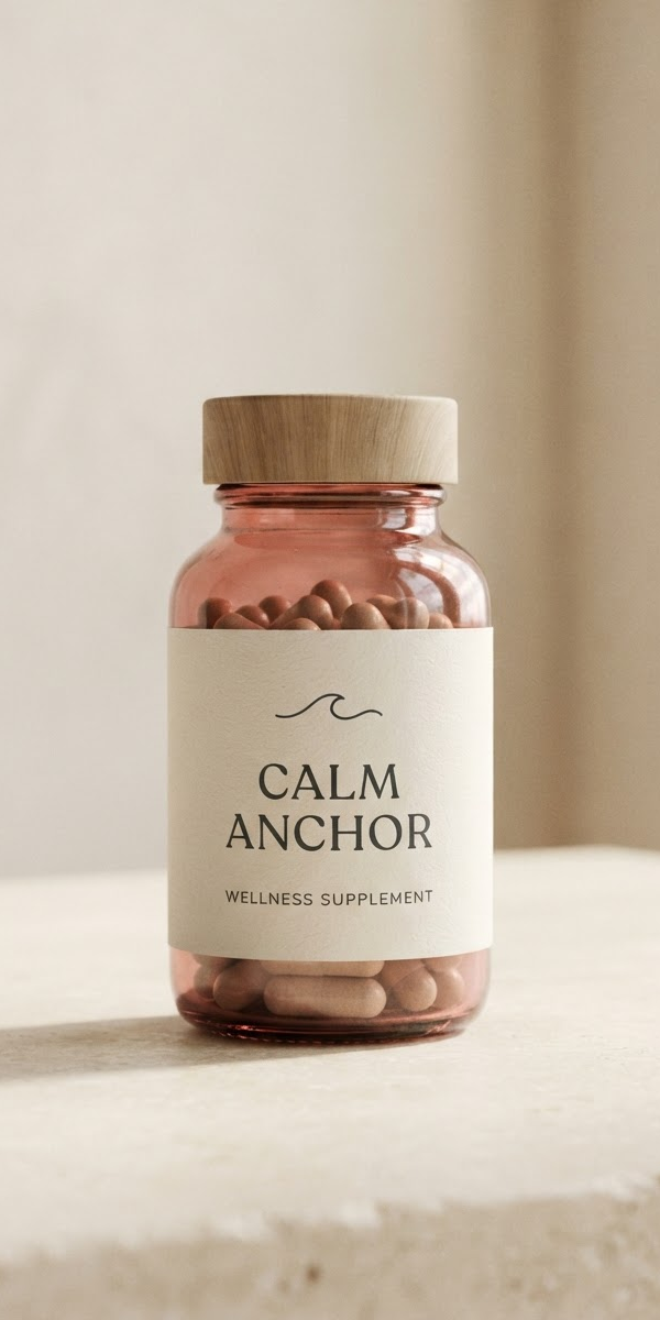 Calm Anchor supplement bottle