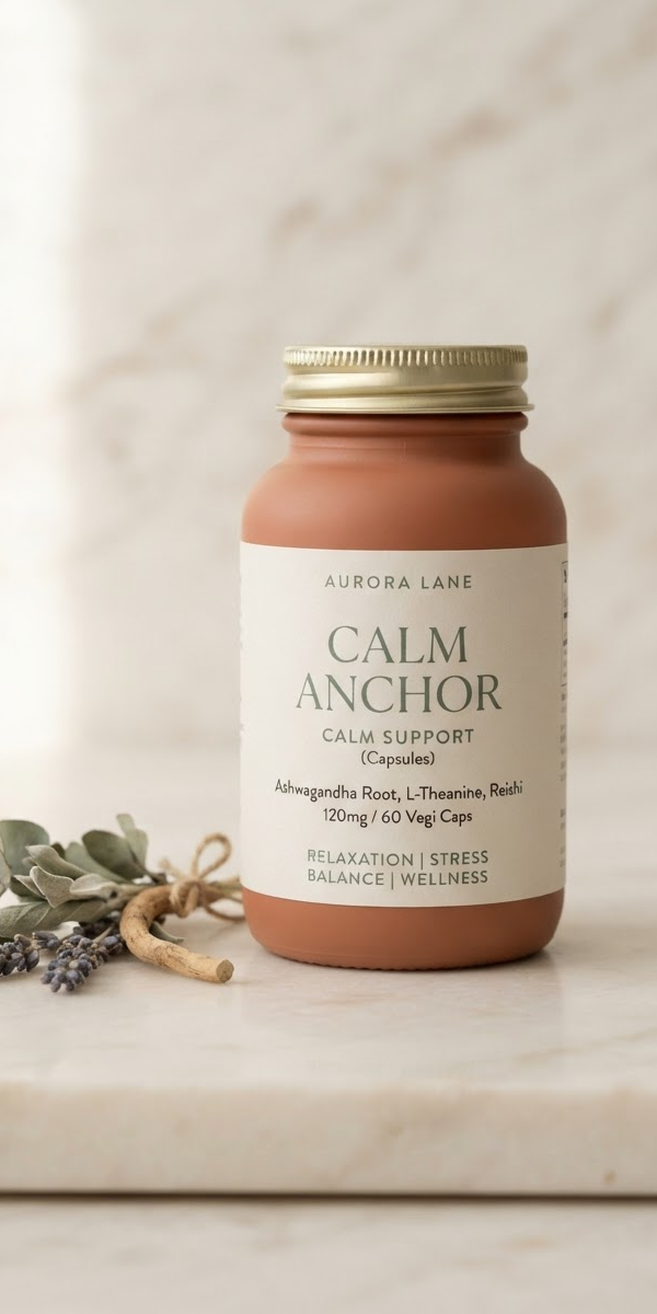 Calm Anchor supplement bottle