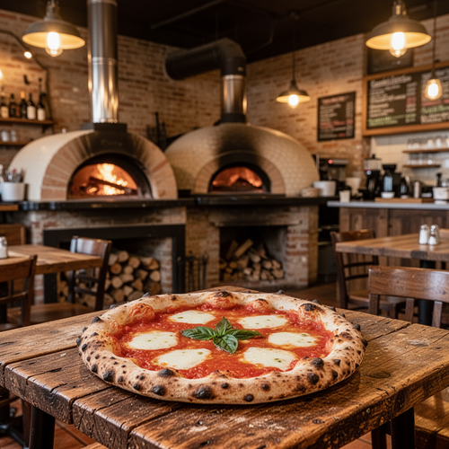 Wood-fired pizza from Brick and Ember