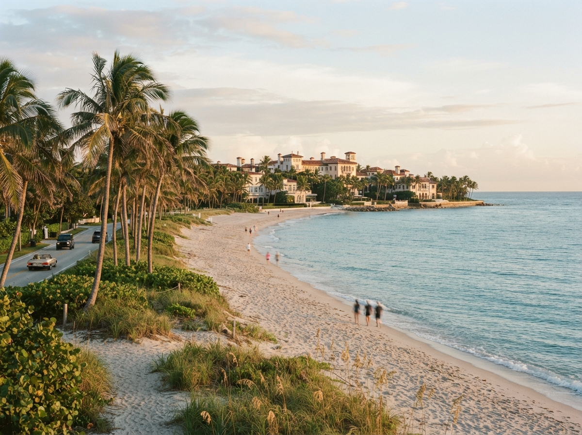Waterfront city view showing the local setting in Palm Beach