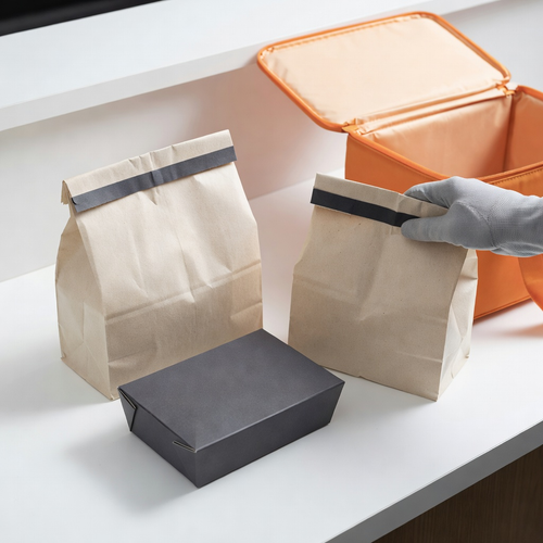 Sealed meal order ready for a driver handoff