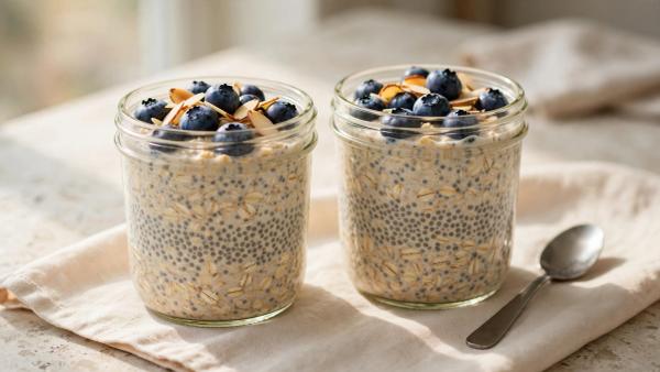 Blueberry Almond Overnight Oats