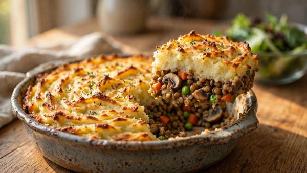 Mushroom-Lentil Shepherd’s Pie