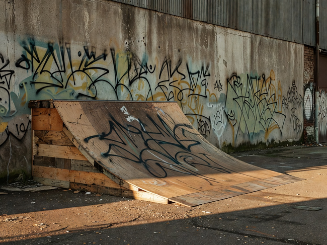 Warehouse DIY Bank skate spot