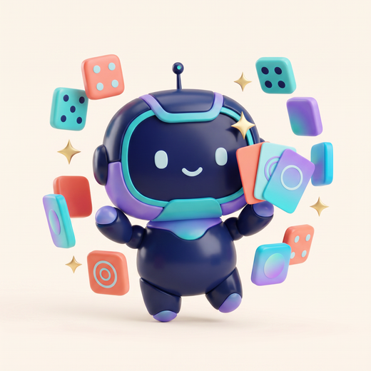 Nuvi plays with colorful focus game tiles