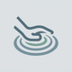 The Desk Detox logo showing a hand resting over calm ripples