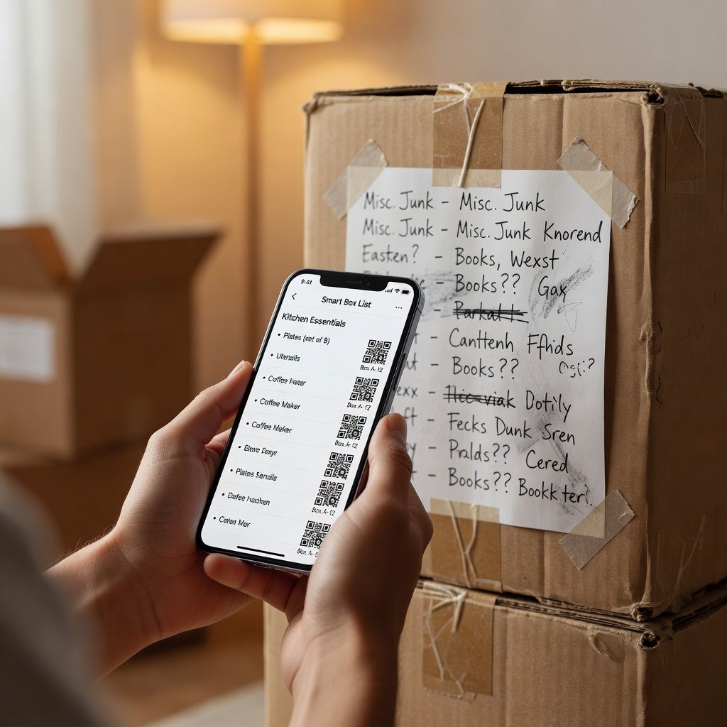 Paper Lists Are Fine... Until They're Not: Unlock Stress-Free Moves with Smart Box List's QR Codes
