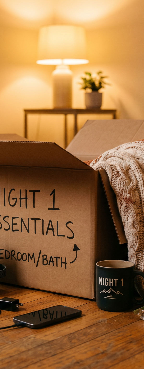 First Night Box Checklist: Essential Moving Day Items for a Smooth First Night in Your New Home