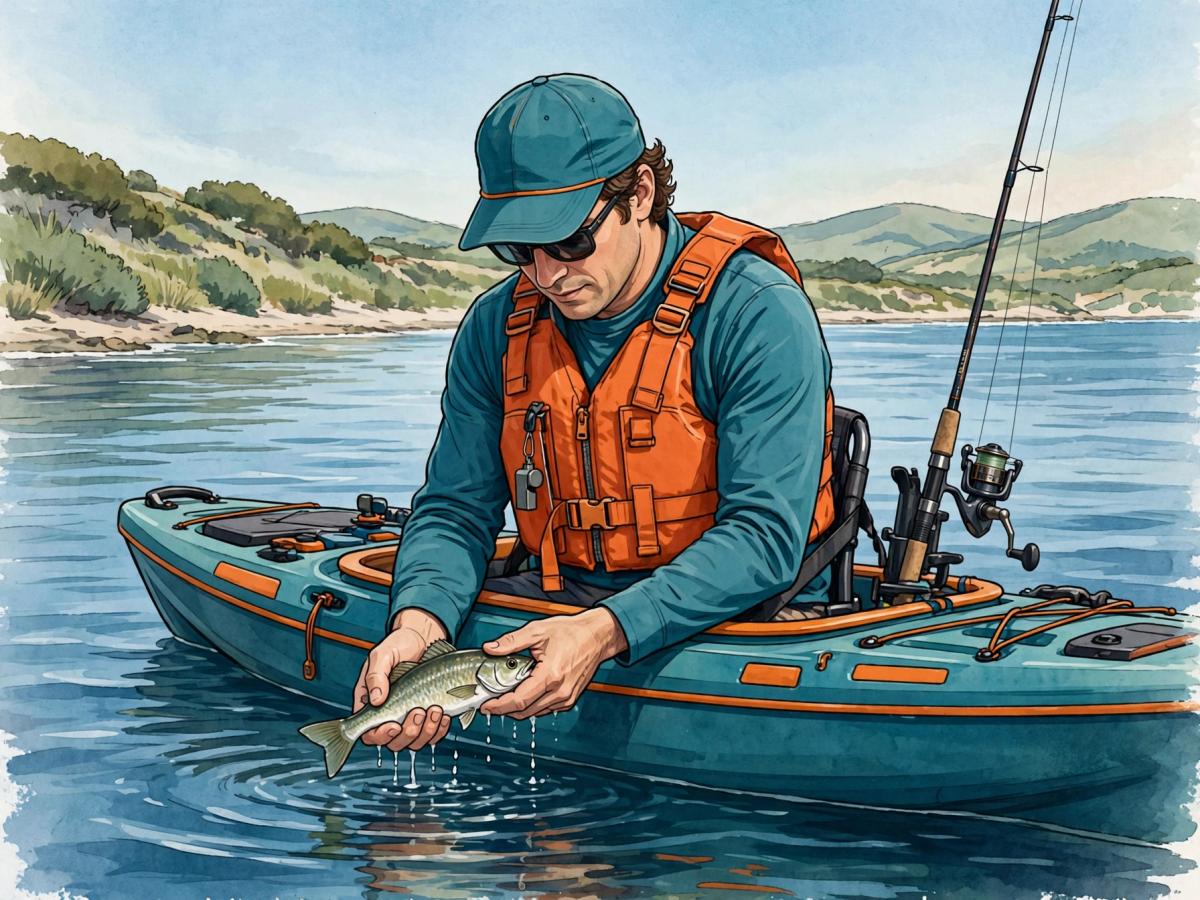 Kayak and Saltwater: Handle Fish and Return Safely