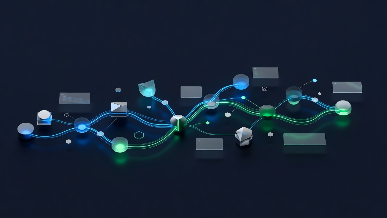 Connected growth journey showing visibility, action, conversation, follow-up, and insight