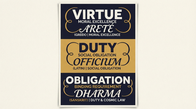 Virtue Ethics vs. Duty: Bounded Comparisons of Ancient Moral Traditions & Community Obligations