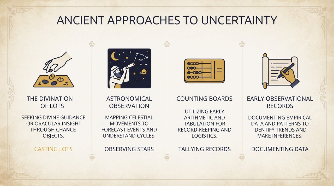 History of Uncertainty: Ancient Chance, Divination, Lots & the Dawn of Statistics