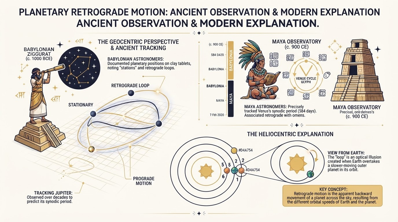 Planetary Retrograde and Synodic Periods: Babylonian Diaries and Maya Venus in Ancient Astronomy