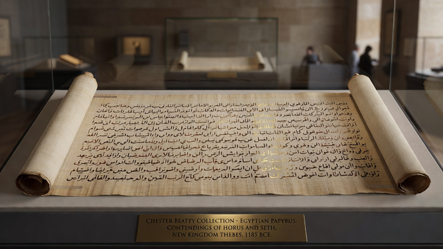 Contendings of Horus and Seth: Epic Egyptian Myth from New Kingdom Thebes Chester Beatty Papyrus
