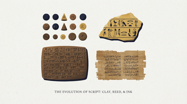 Origins of Writing Unveiled: From Mesopotamian Clay Tokens to Cuneiform, Egyptian Hieroglyphs, and Andean Quipu