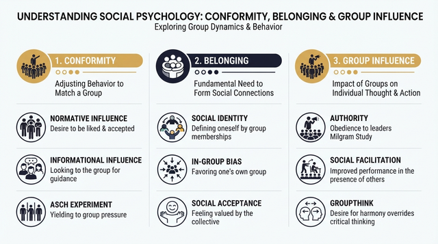 Unpacking Asch, Milgram, and Sherif: Conformity, Obedience, and Group Dynamics in Social Psychology