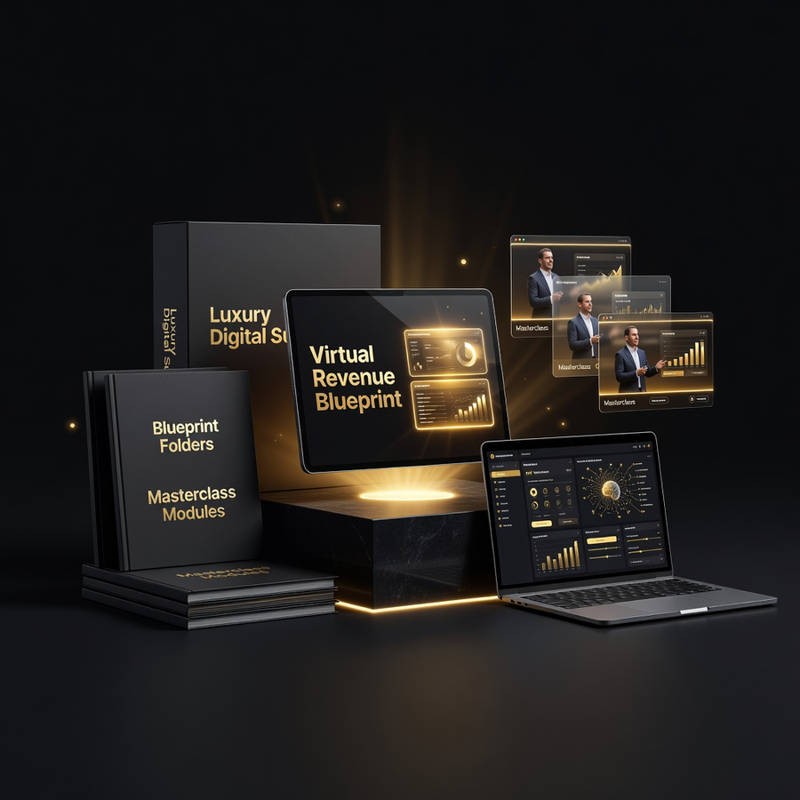 The Virtual Revenue Blueprint Complete Digital System and Buildy Pro Suite Mockup