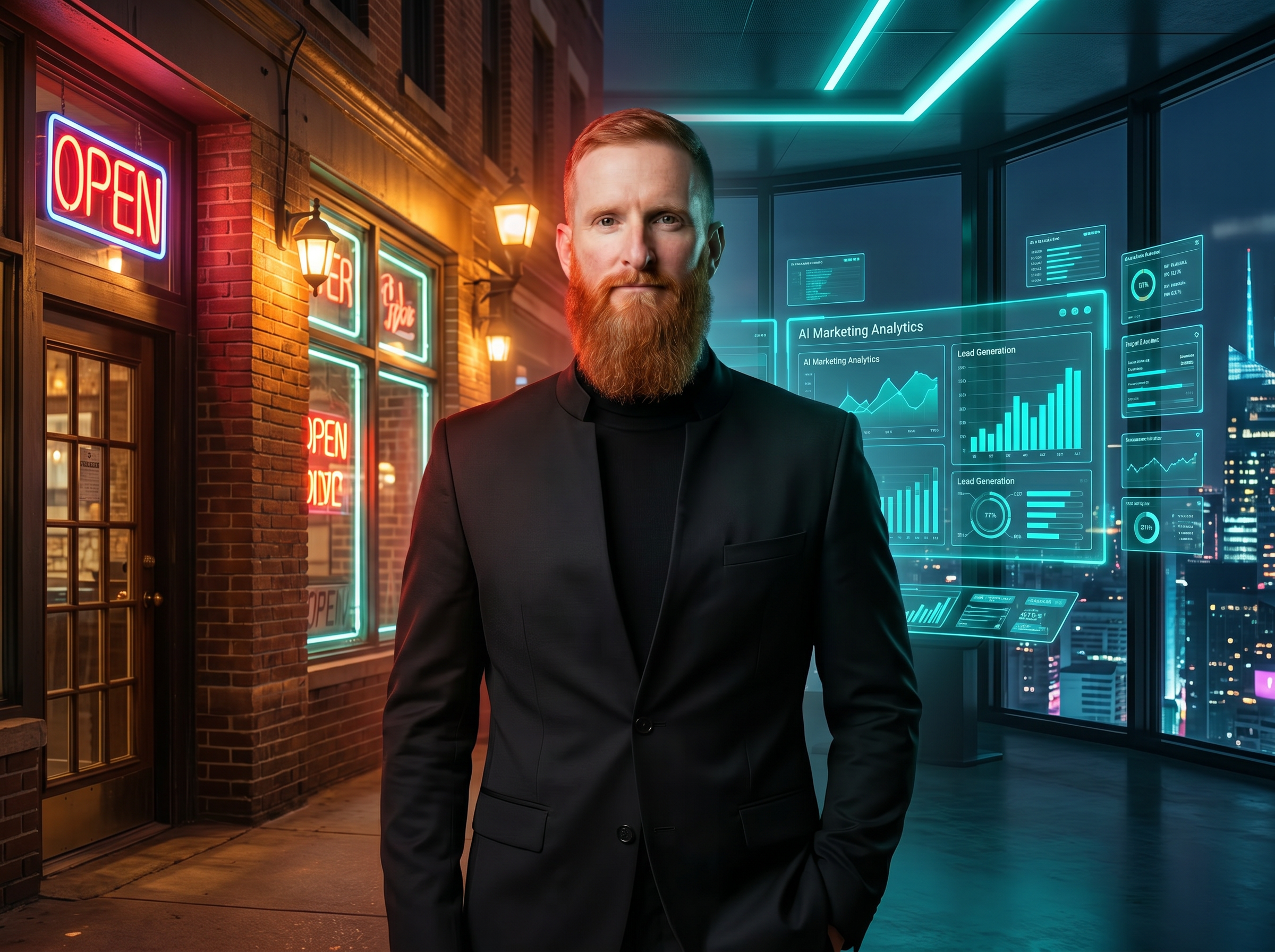 Sean Whalen, founder of Red Nova AI Agency, delivering AI automation and marketing growth systems for local businesses