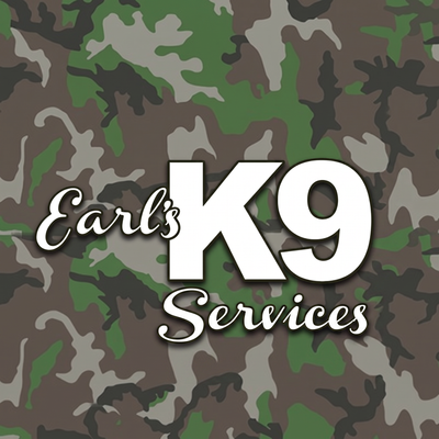 Earl's K9 Services camouflage logo