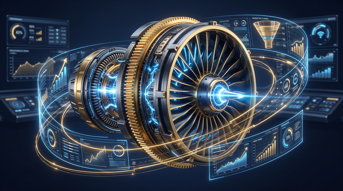 The Business Growth Engine - High tech marketing automation turbine