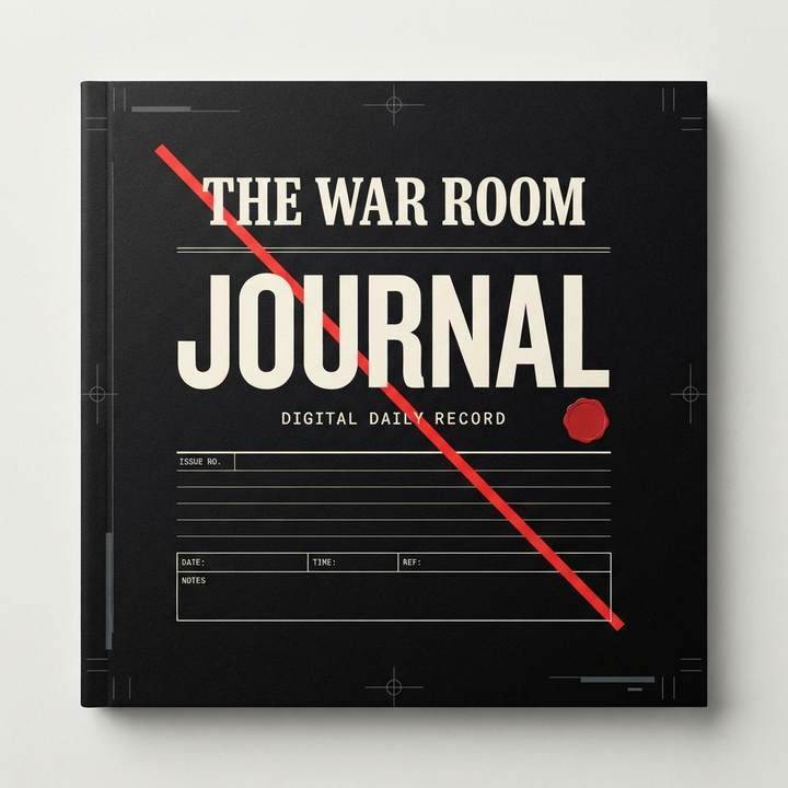 Journal, one of The War Room's Week 1 digital files
