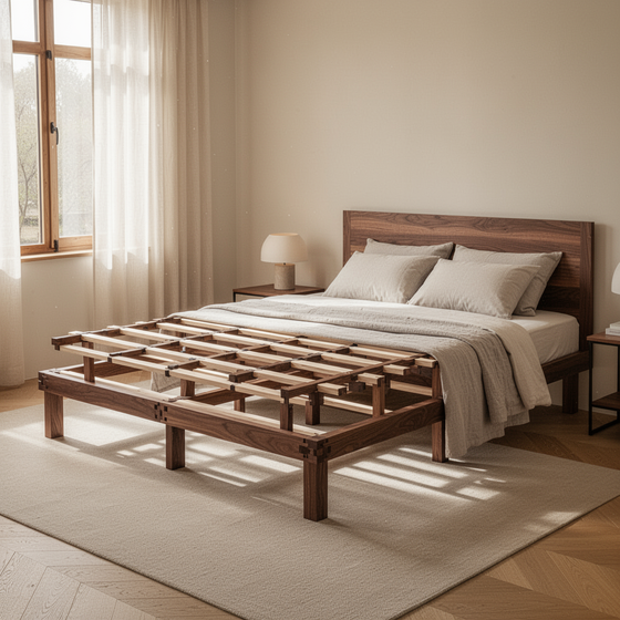 Thuma Bed Frame - Walnut