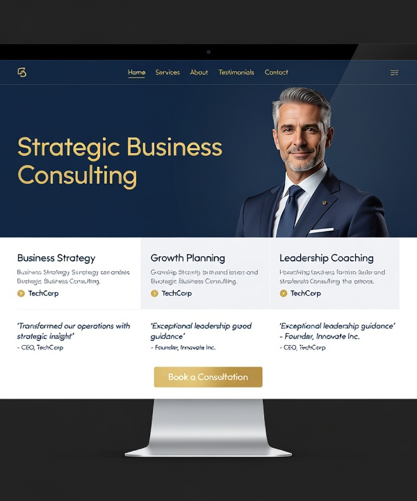 Business Consultant website