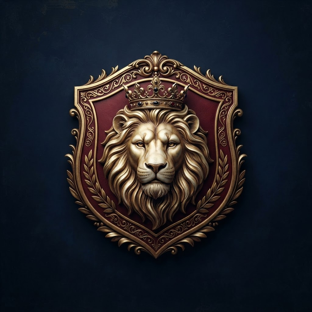 Churchills Elite crowned lion crest logo