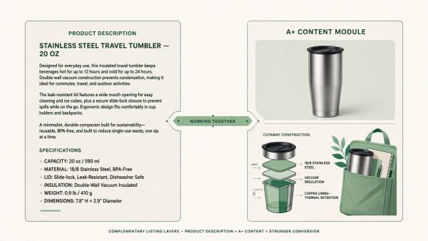 Amazon Product Description vs A+ Content: What to Write in Each Section
