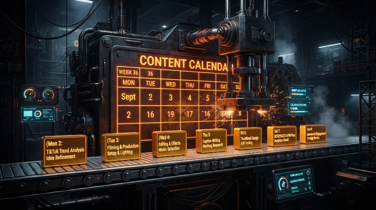TikTok Content Calendar That Actually Ships: The Batching System for Consistent Viral Growth