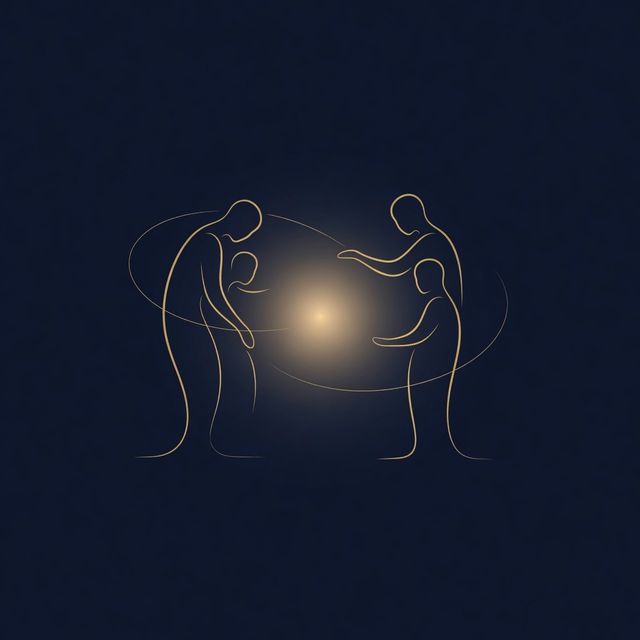 Celestial editorial artwork for family relationship guidance