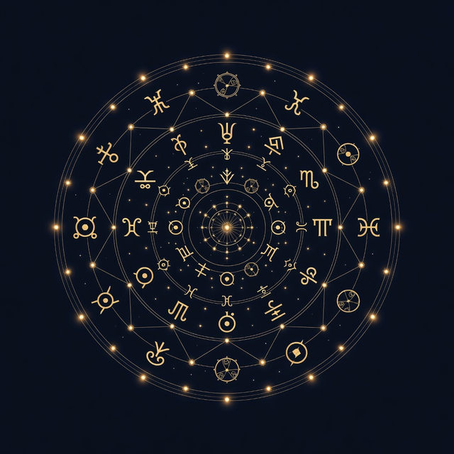 Celestial editorial artwork for a numerology reading