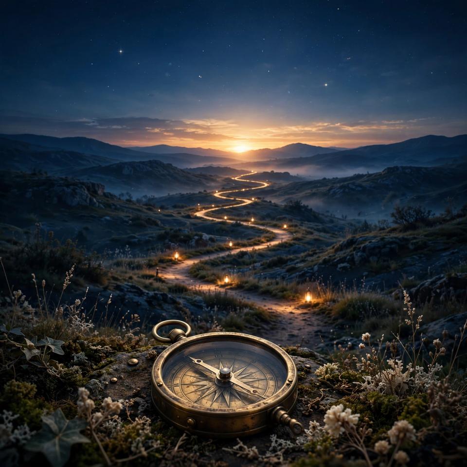 Celestial editorial artwork for life-path guidance