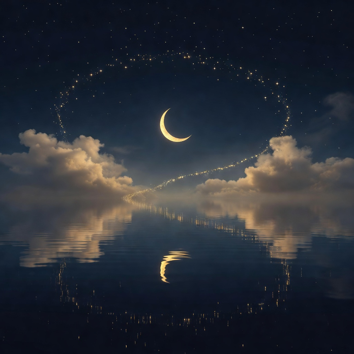 Celestial editorial artwork for dream interpretation