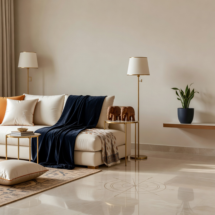 Celestial editorial artwork for a home Vastu consultation