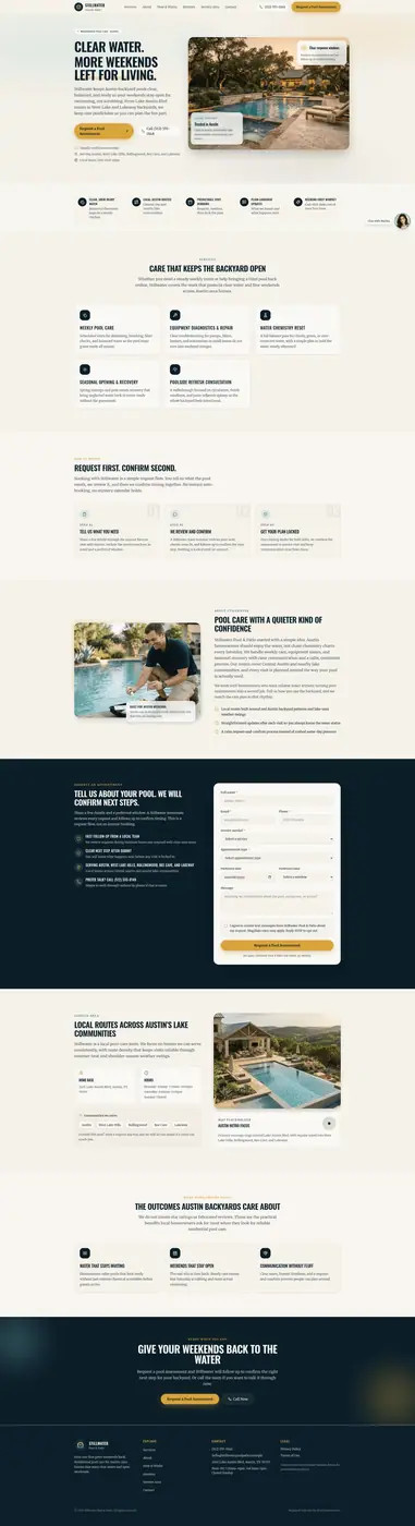 Demo: Stillwater Pool & Patio demo website preview