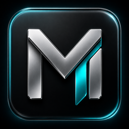 Milli chrome-silver M mark