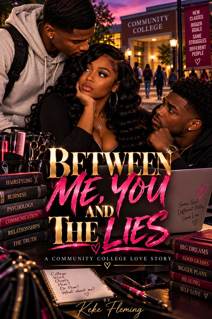 Cover of Between Me, You and the Lies by Keke Fleming